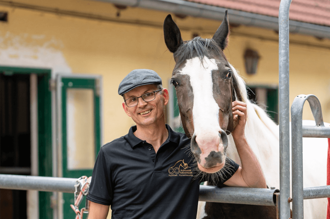 Alexander Kronsteiner mit Pferd Afrodyta